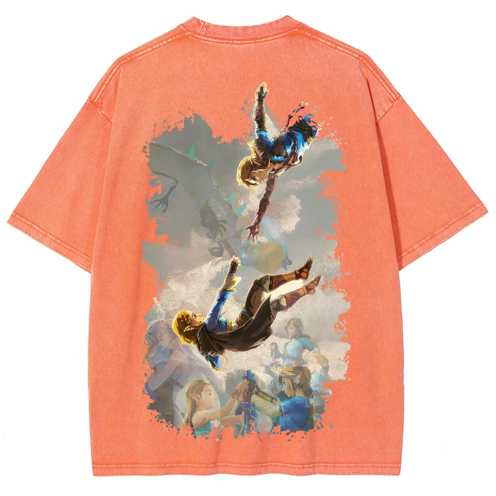 The Legend of Zelda Unisex Fit Washed T-Shirt 2604019371