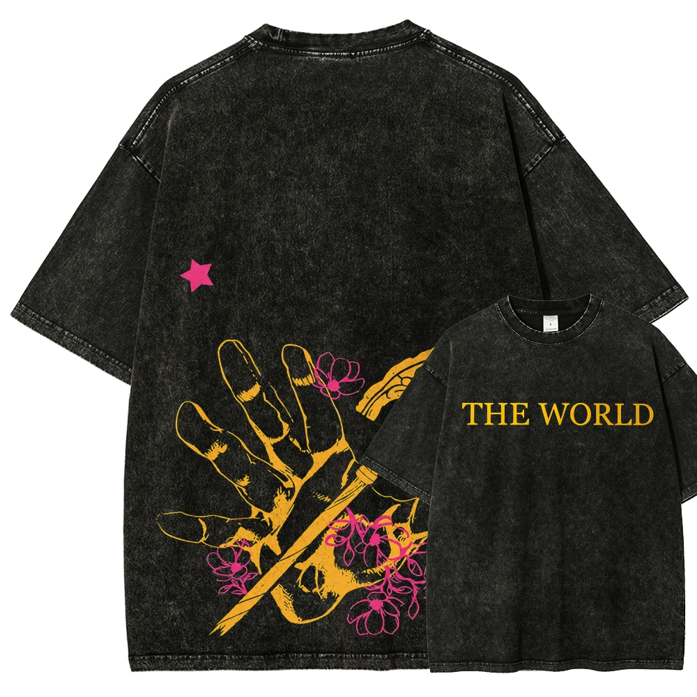 Jojo's Bizarre Adventure Unisex Fit Washed T-Shirt 2604019991