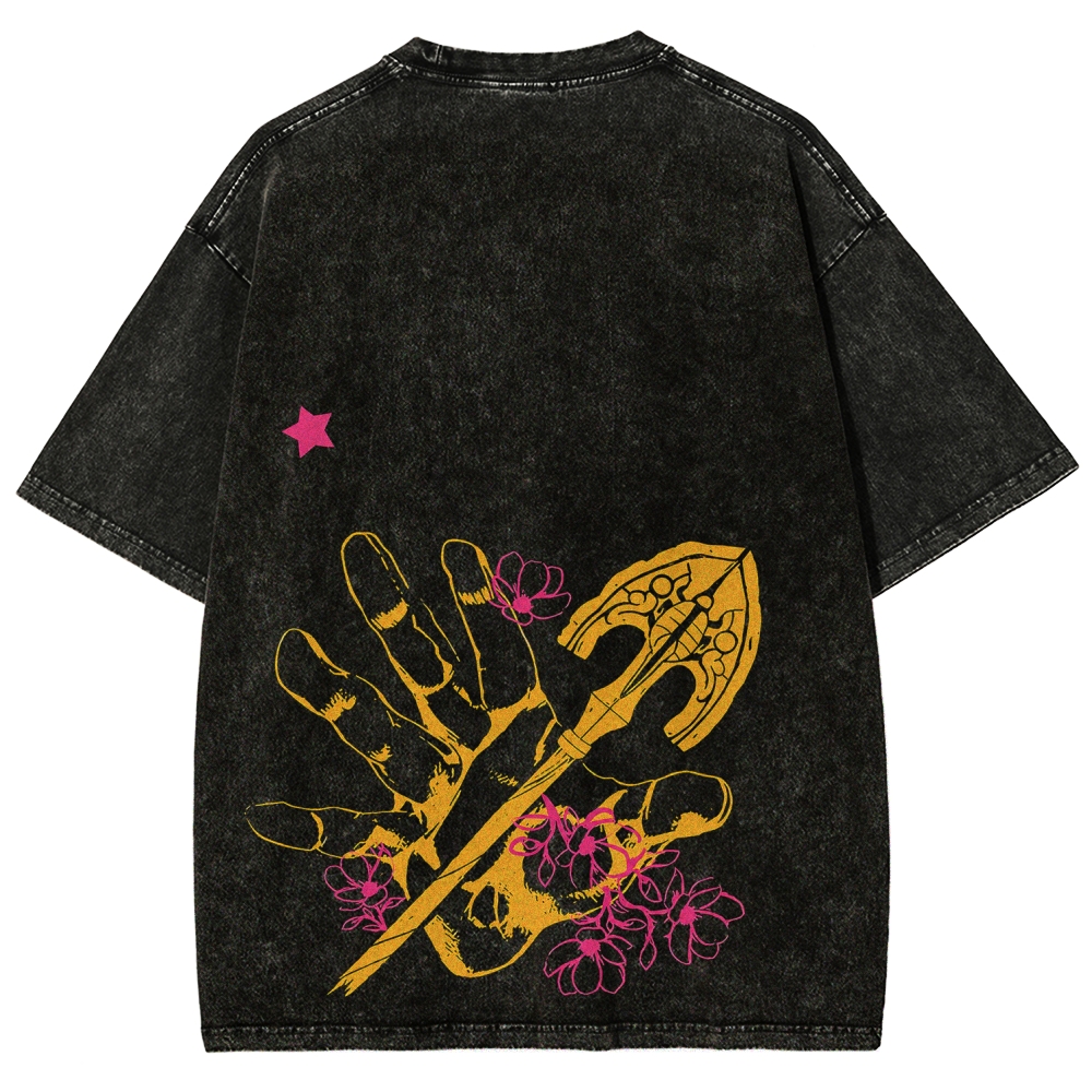Jojo's Bizarre Adventure Unisex Fit Washed T-Shirt 2604019991
