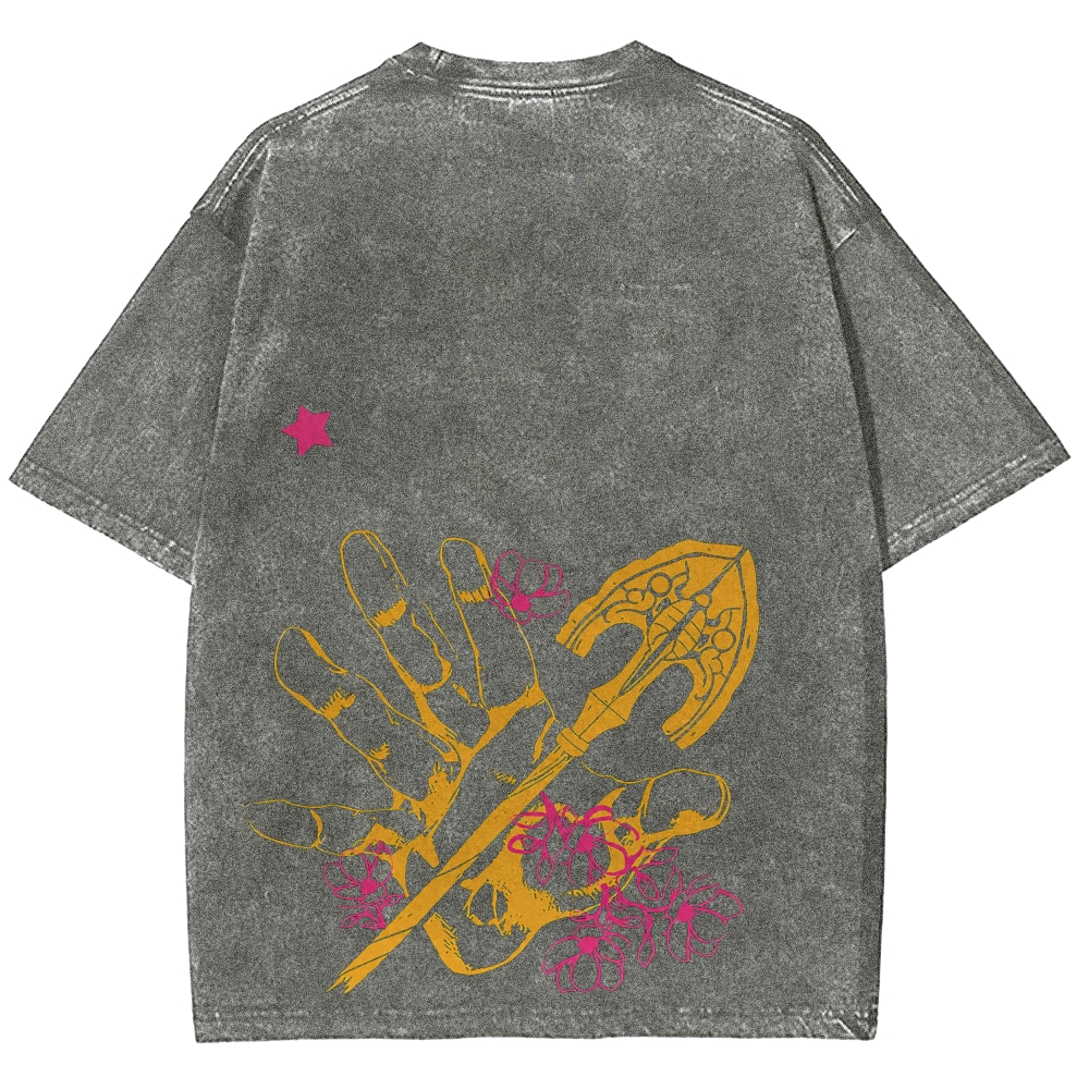 Jojo's Bizarre Adventure Unisex Fit Washed T-Shirt 2604019991