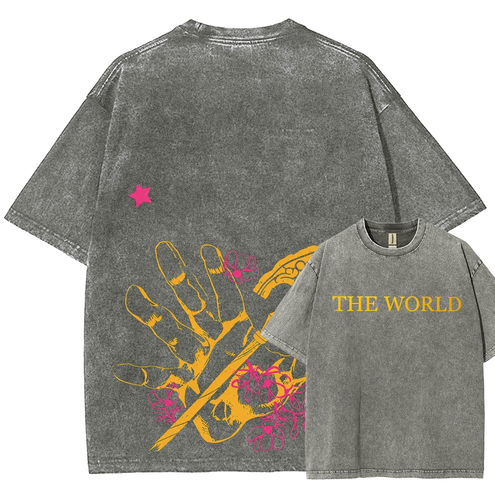 Jojo's Bizarre Adventure Unisex Fit Washed T-Shirt 2604019991