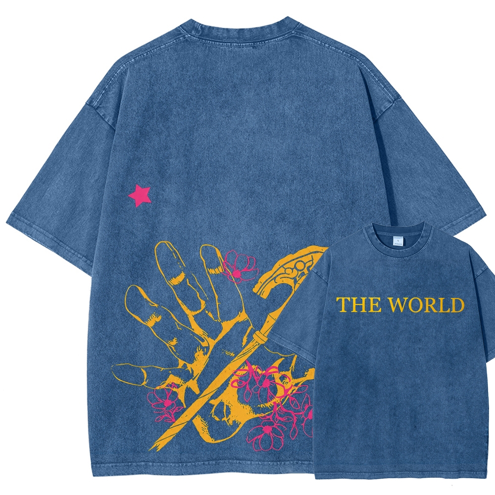 Jojo's Bizarre Adventure Unisex Fit Washed T-Shirt 2604019991