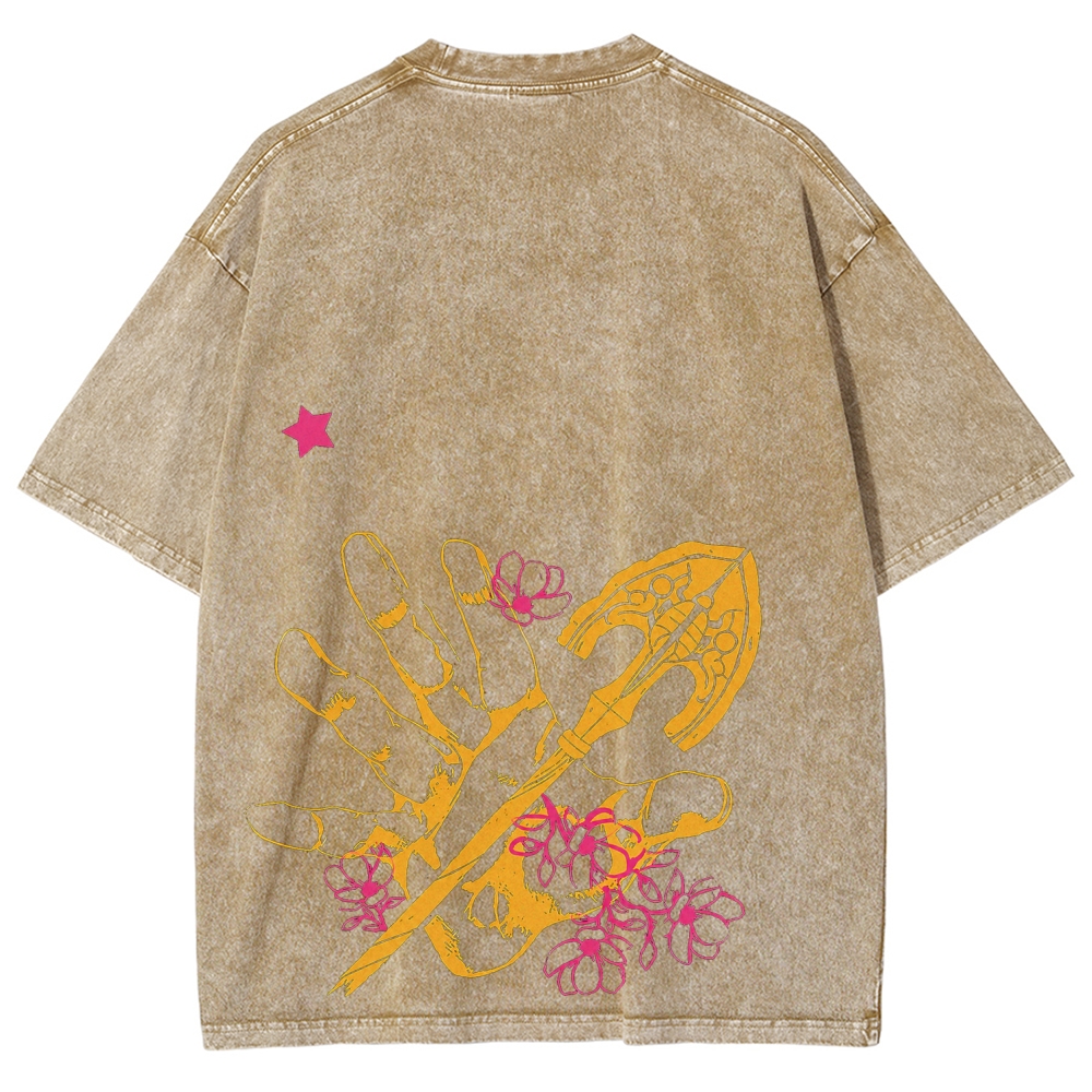 Jojo's Bizarre Adventure Unisex Fit Washed T-Shirt 2604019991