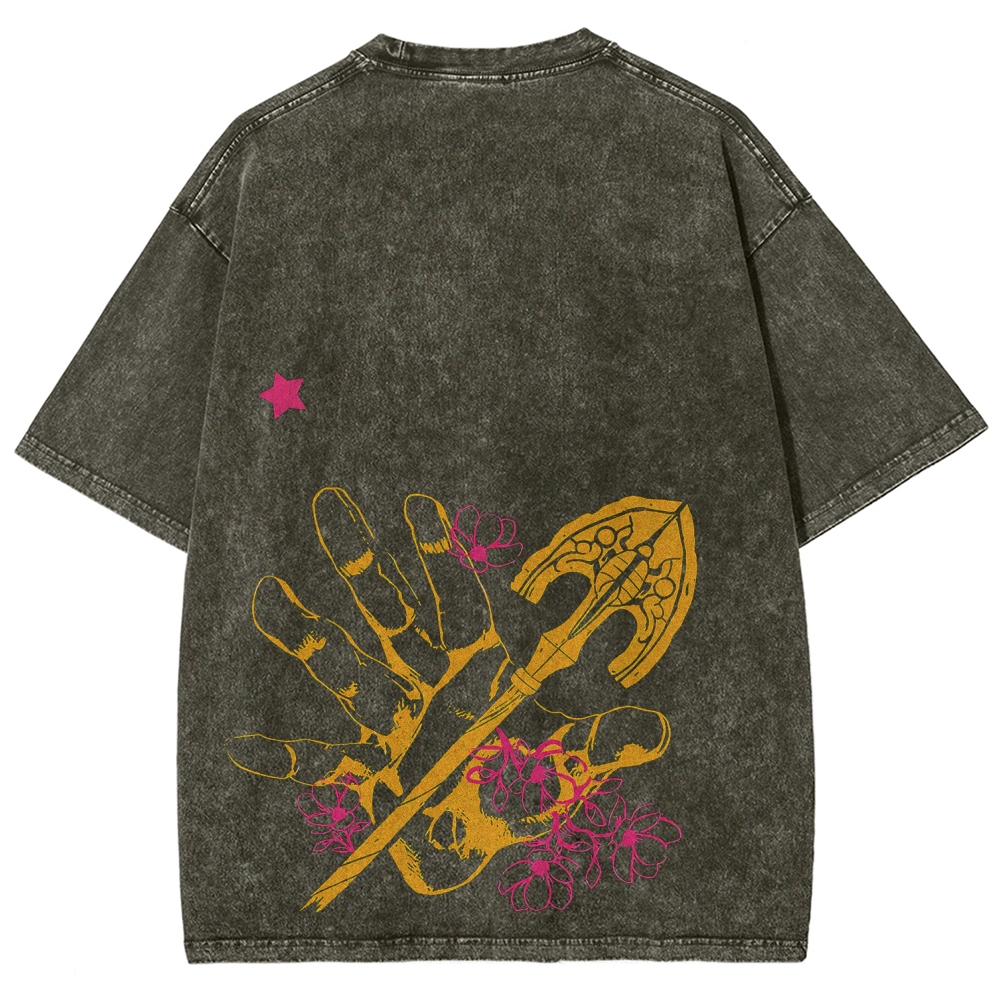 Jojo's Bizarre Adventure Unisex Fit Washed T-Shirt 2604019991