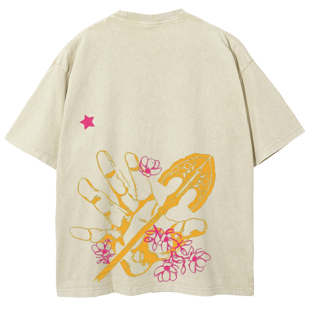 Jojo's Bizarre Adventure Unisex Fit Washed T-Shirt 2604019991