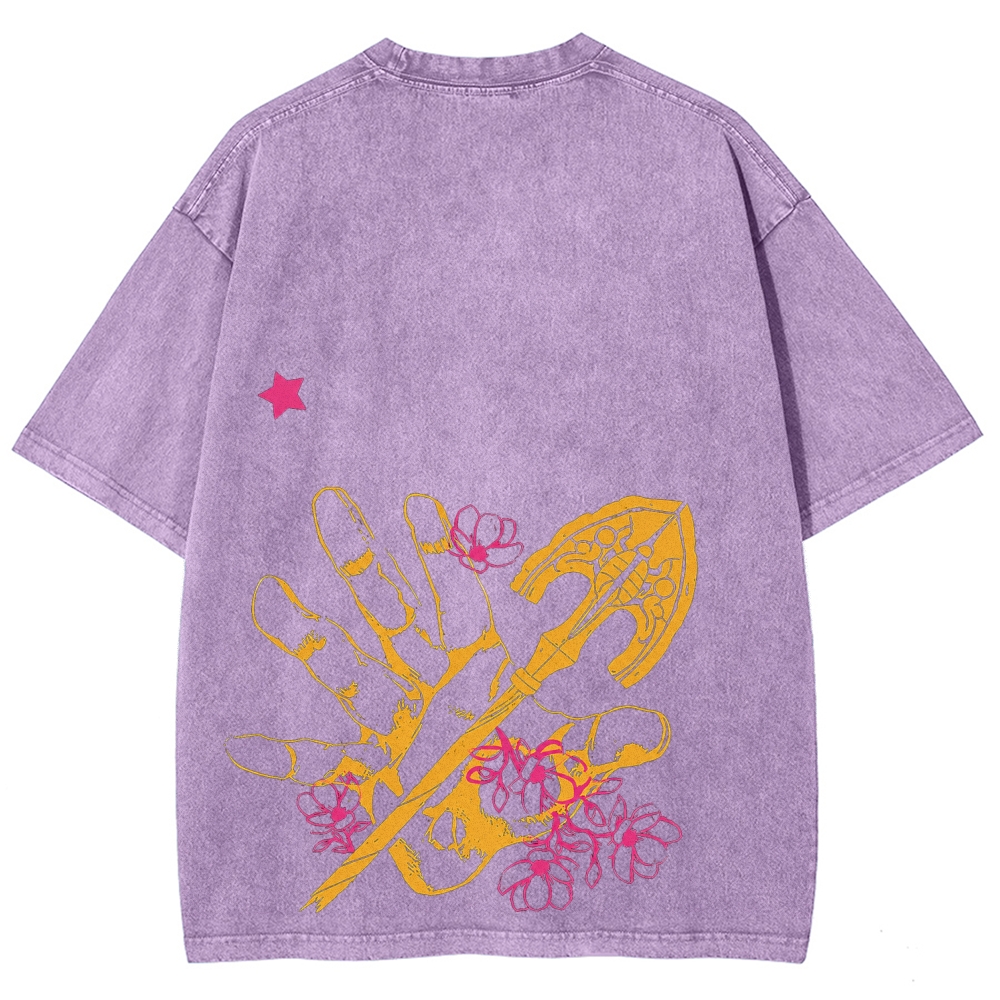Jojo's Bizarre Adventure Unisex Fit Washed T-Shirt 2604019991