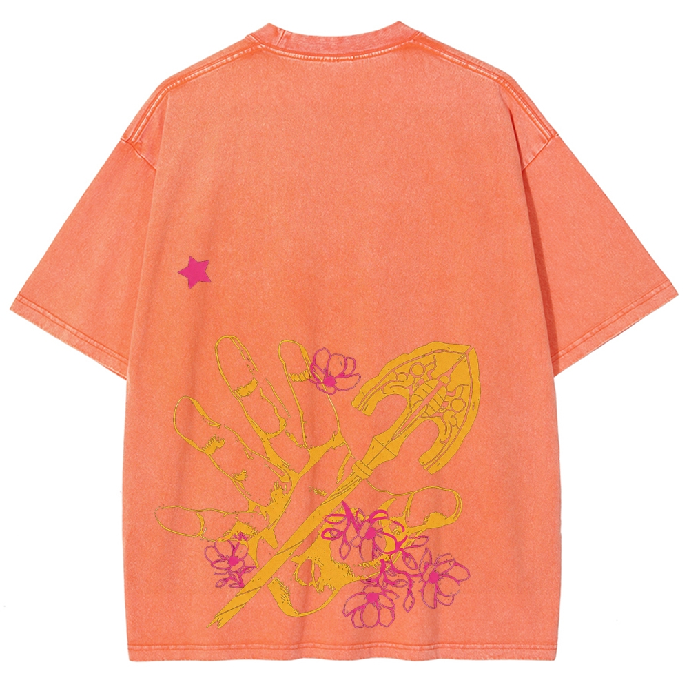 Jojo's Bizarre Adventure Unisex Fit Washed T-Shirt 2604019991