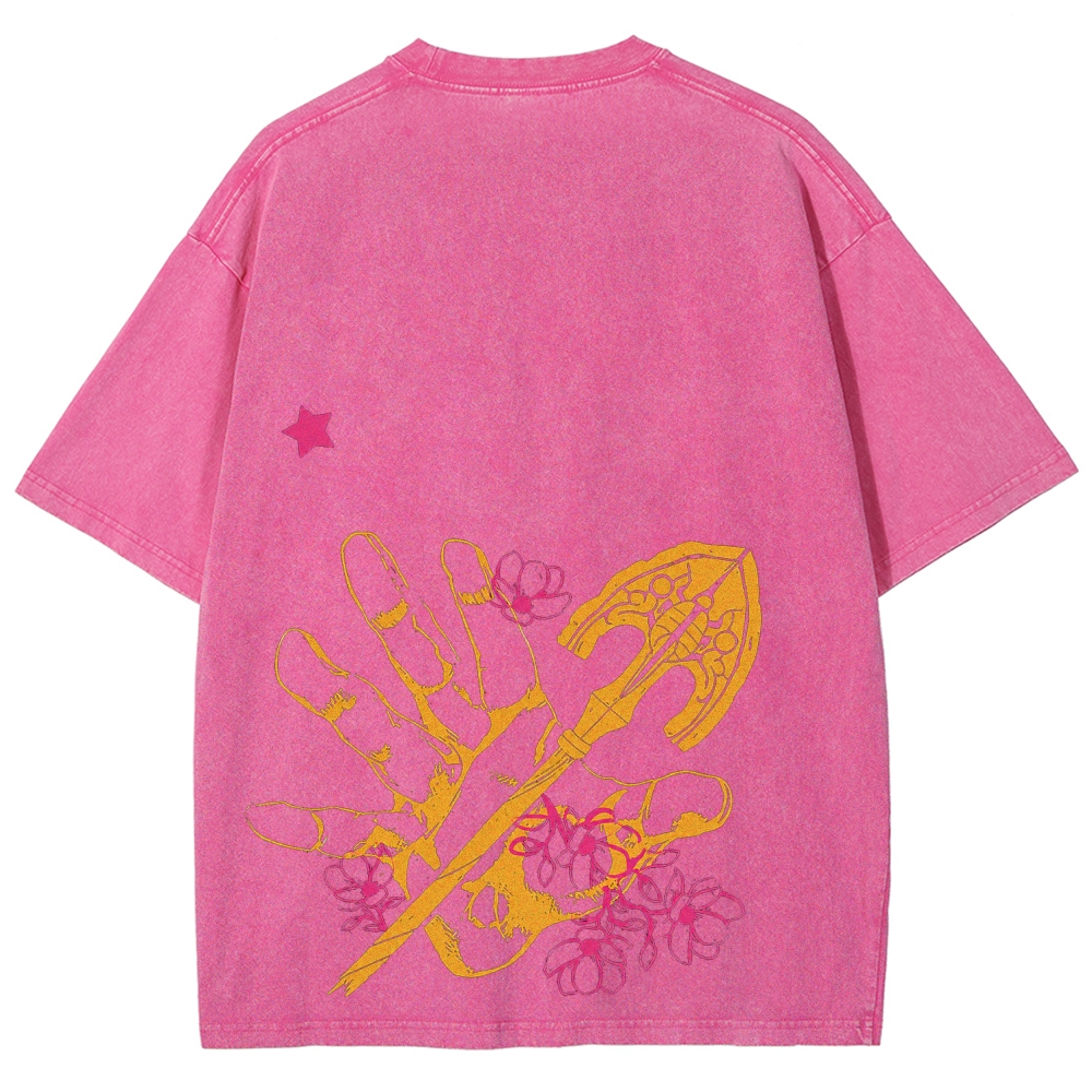 Jojo's Bizarre Adventure Unisex Fit Washed T-Shirt 2604019991