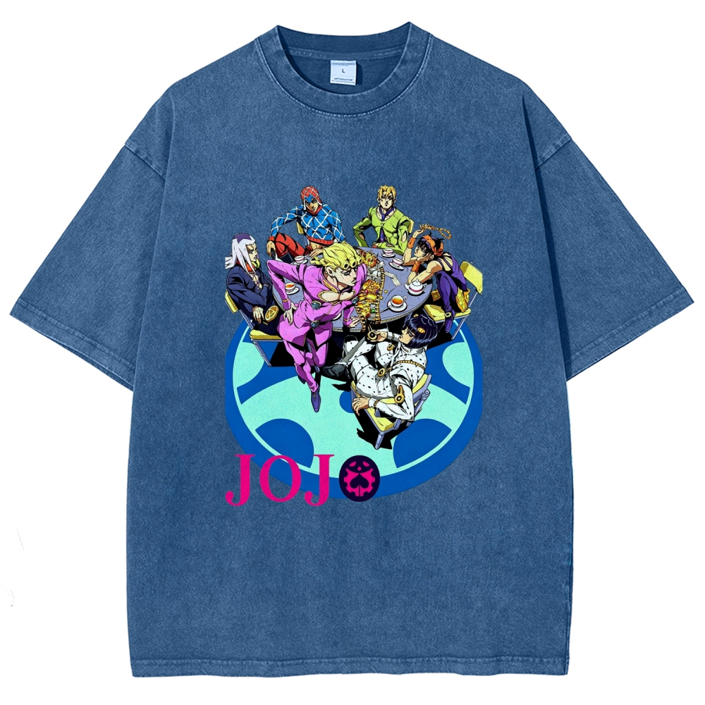 Jojo's Bizarre Adventure Unisex Fit Washed T-Shirt 2604020219