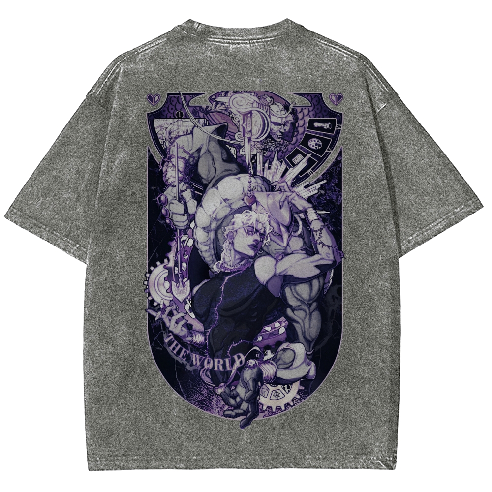 Jojo's Bizarre Adventure Unisex Fit Washed T-Shirt 2604020687