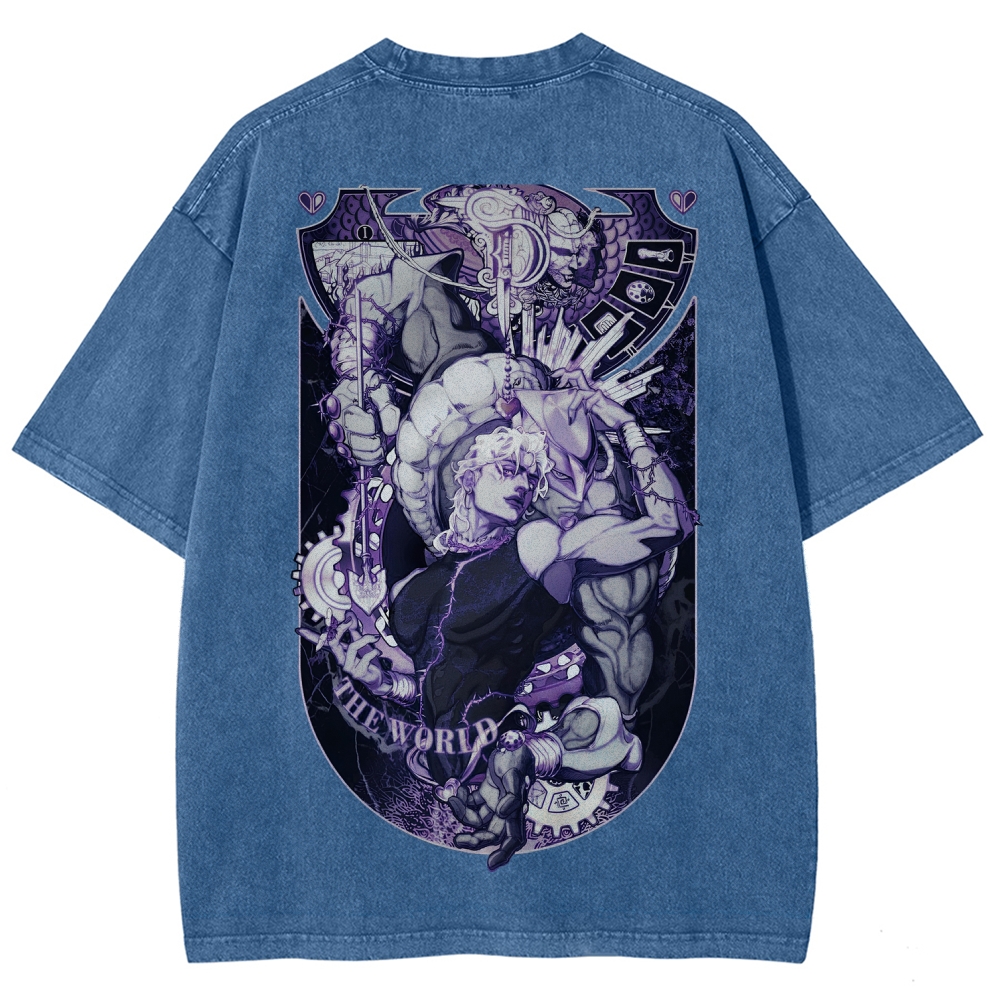 Jojo's Bizarre Adventure Unisex Fit Washed T-Shirt 2604020687