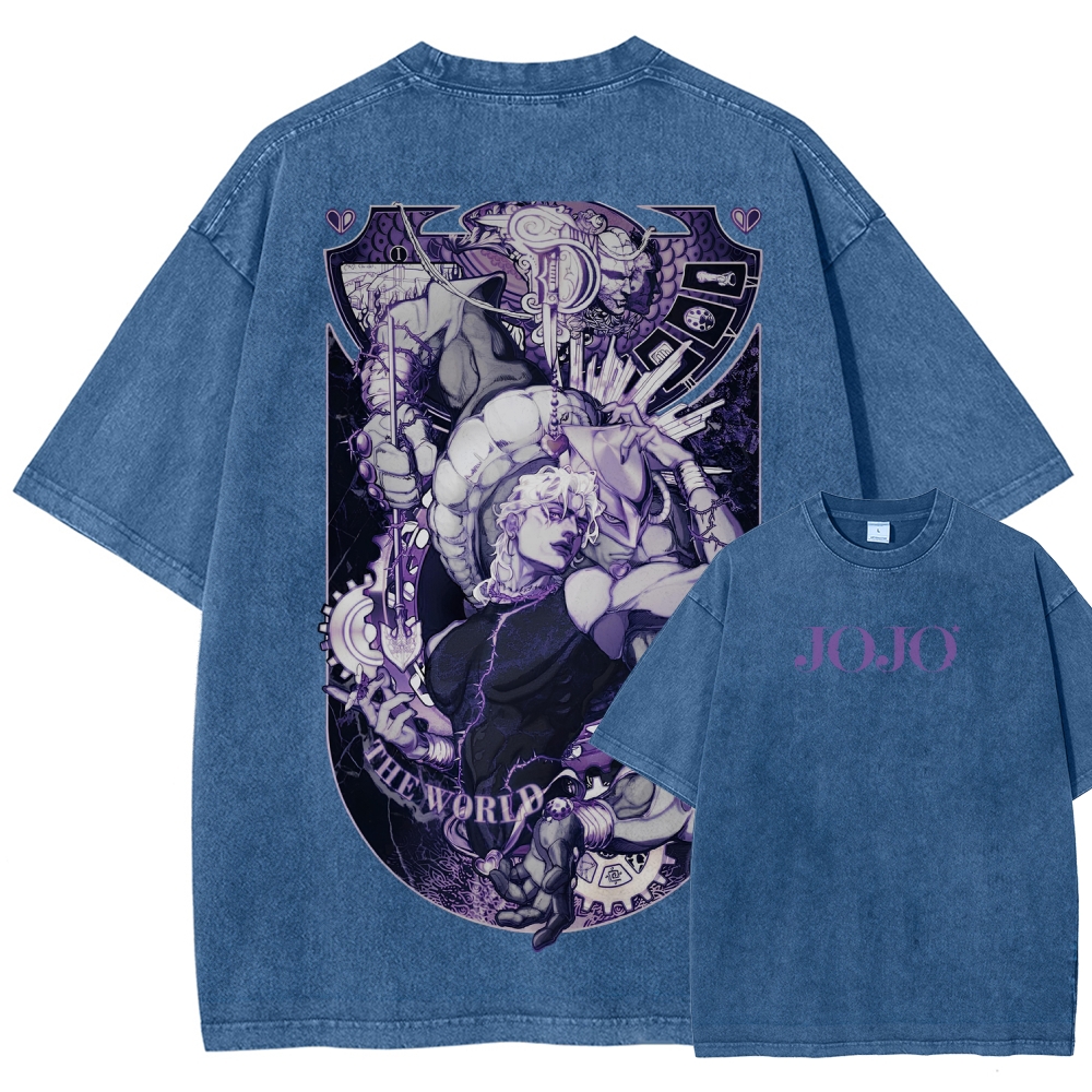 Jojo's Bizarre Adventure Unisex Fit Washed T-Shirt 2604020687