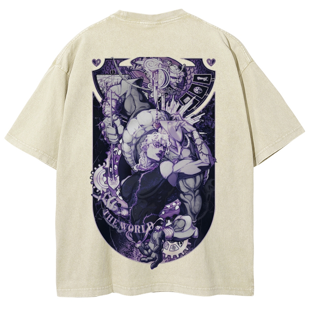 Jojo's Bizarre Adventure Unisex Fit Washed T-Shirt 2604020687