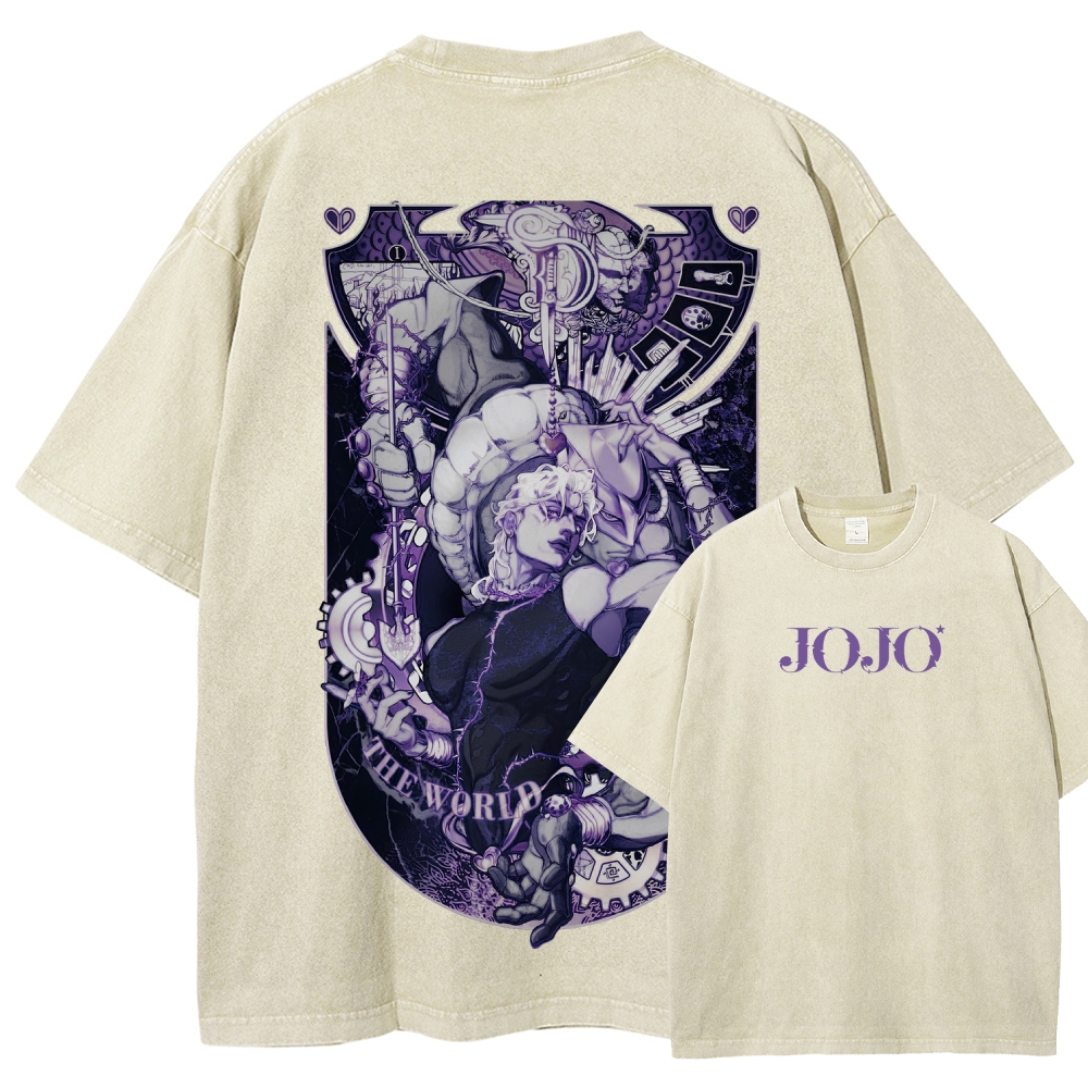 Jojo's Bizarre Adventure Unisex Fit Washed T-Shirt 2604020687