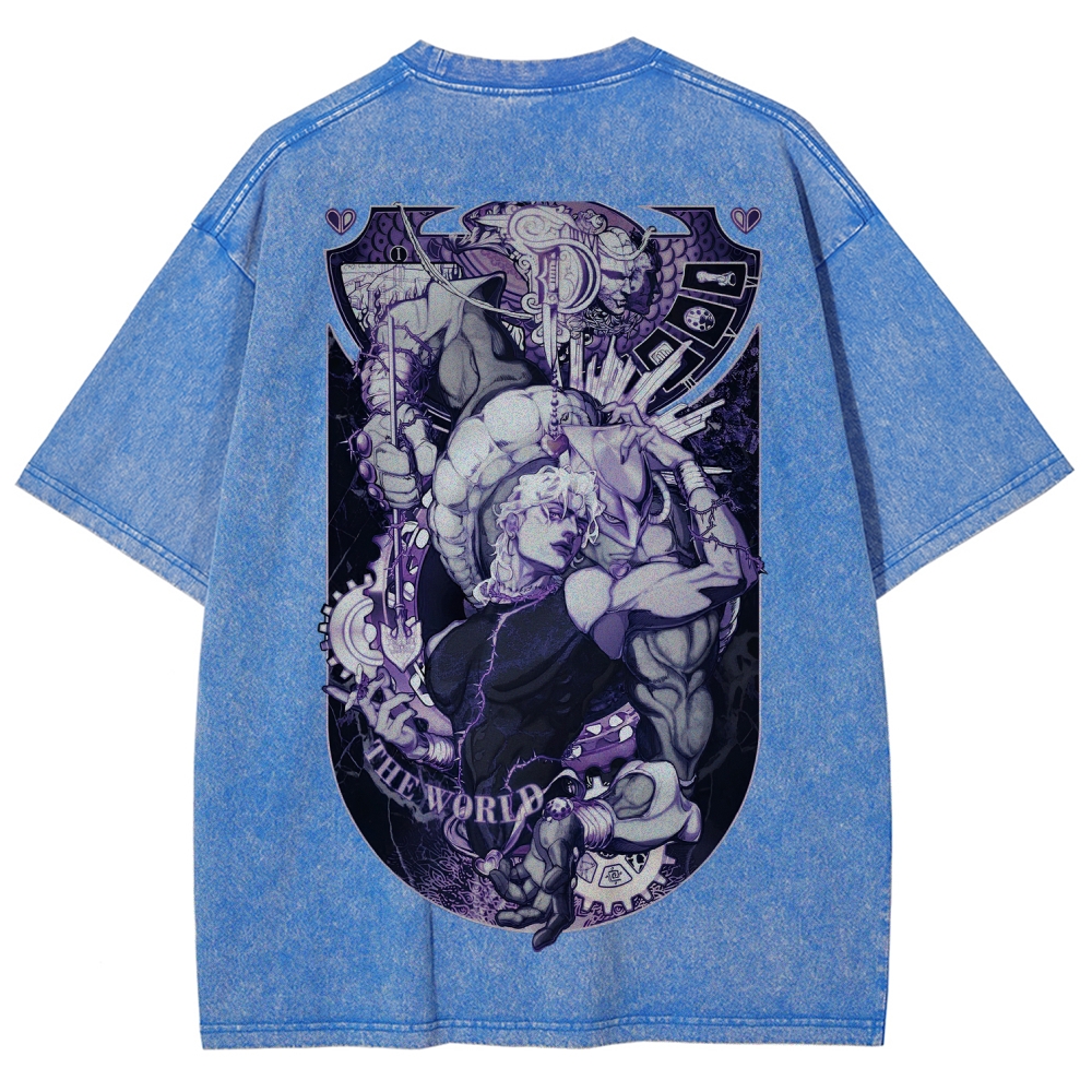 Jojo's Bizarre Adventure Unisex Fit Washed T-Shirt 2604020687