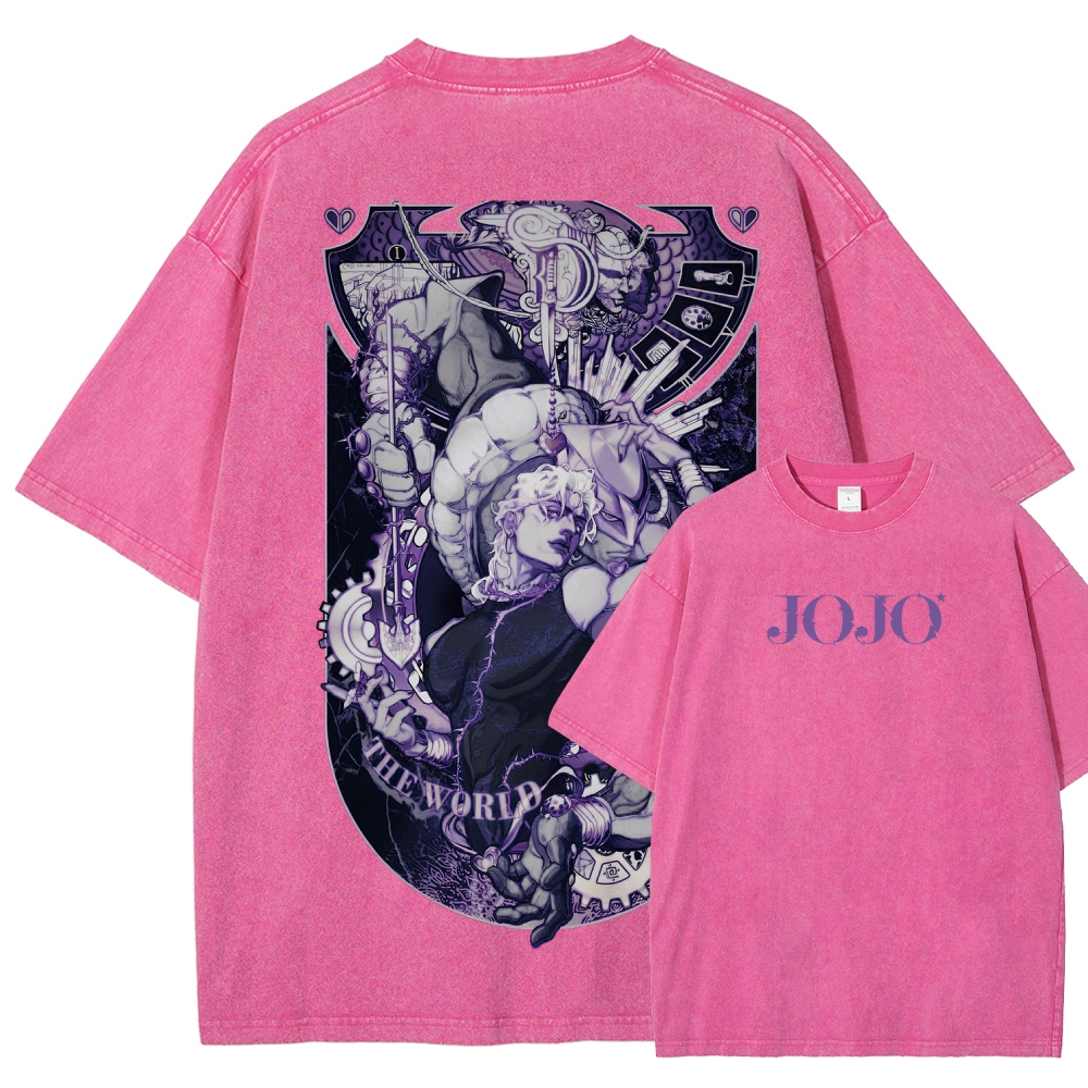 Jojo's Bizarre Adventure Unisex Fit Washed T-Shirt 2604020687