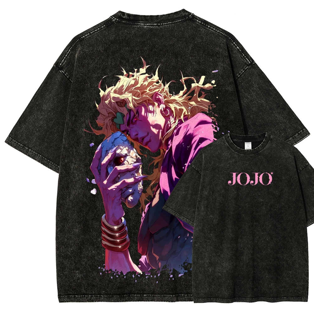 Jojo's Bizarre Adventure Unisex Fit Washed T-Shirt 2604020689