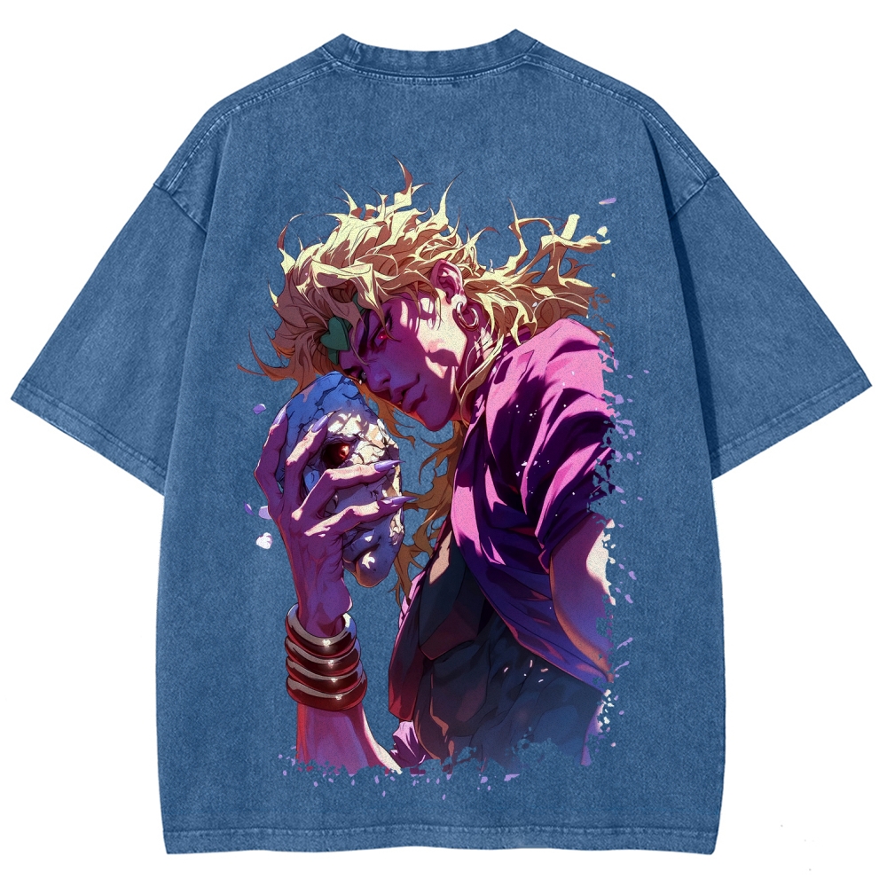 Jojo's Bizarre Adventure Unisex Fit Washed T-Shirt 2604020689
