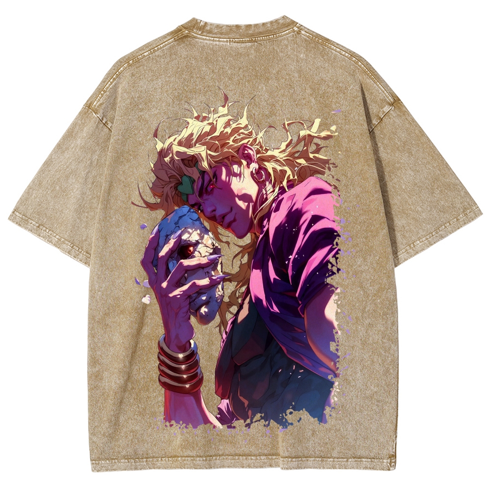 Jojo's Bizarre Adventure Unisex Fit Washed T-Shirt 2604020689