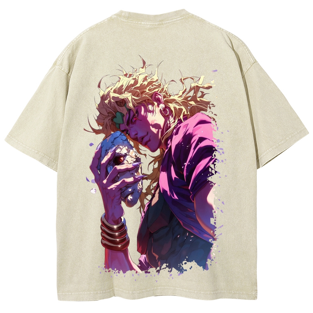 Jojo's Bizarre Adventure Unisex Fit Washed T-Shirt 2604020689