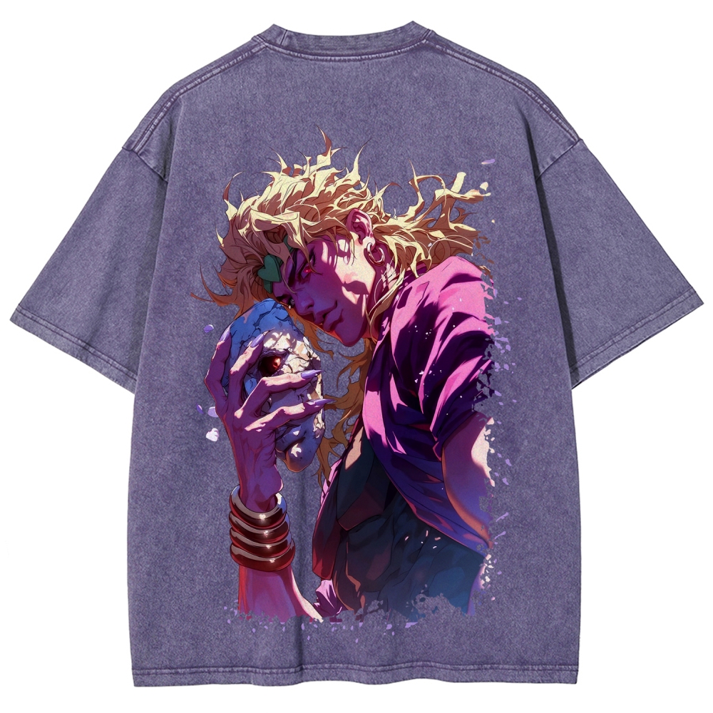 Jojo's Bizarre Adventure Unisex Fit Washed T-Shirt 2604020689