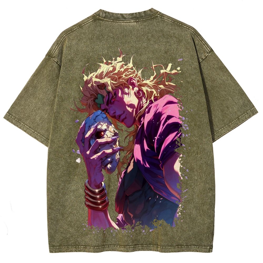 Jojo's Bizarre Adventure Unisex Fit Washed T-Shirt 2604020689