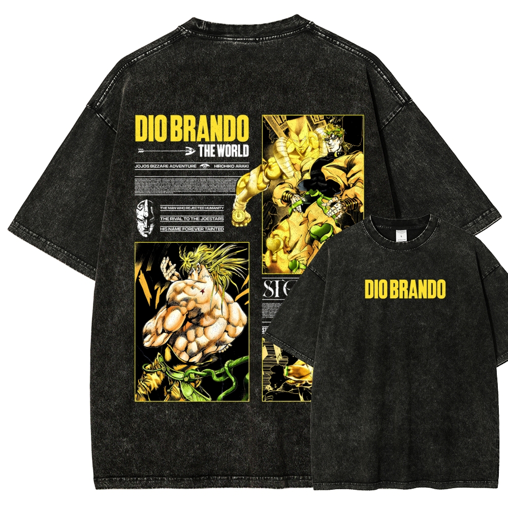 Jojo's Bizarre Adventure Unisex Fit Washed T-Shirt 2604020692