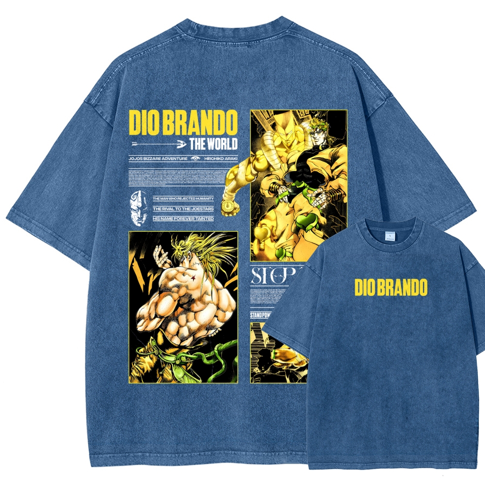 Jojo's Bizarre Adventure Unisex Fit Washed T-Shirt 2604020692