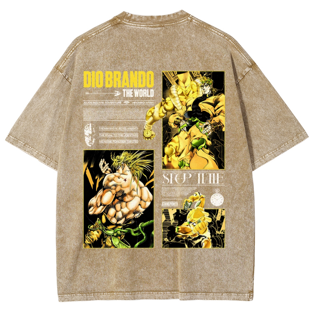 Jojo's Bizarre Adventure Unisex Fit Washed T-Shirt 2604020692