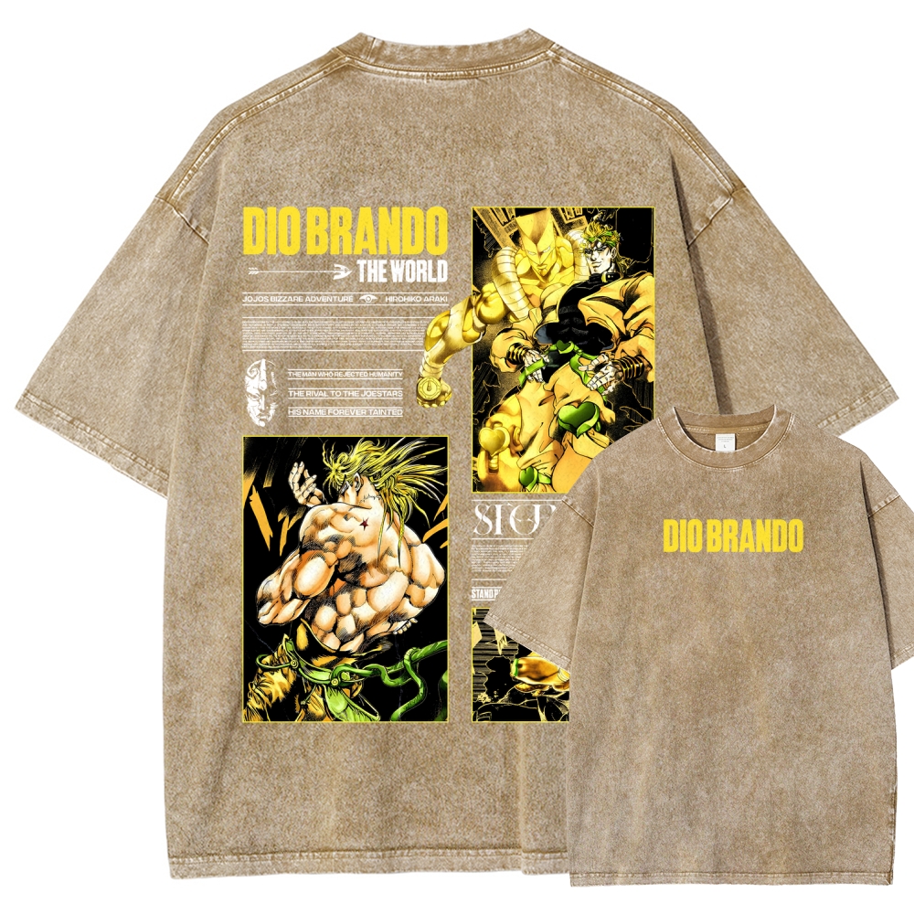 Jojo's Bizarre Adventure Unisex Fit Washed T-Shirt 2604020692