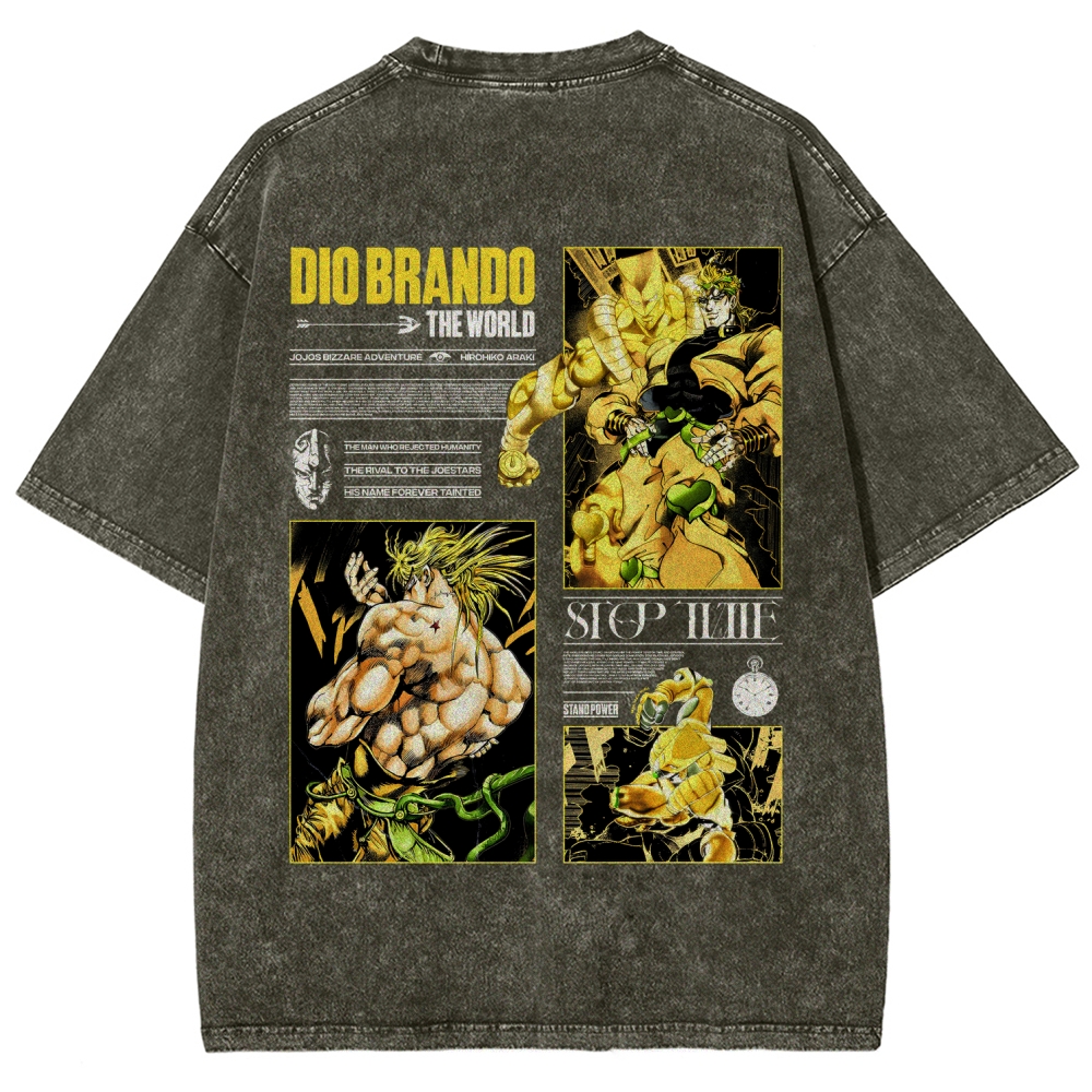 Jojo's Bizarre Adventure Unisex Fit Washed T-Shirt 2604020692
