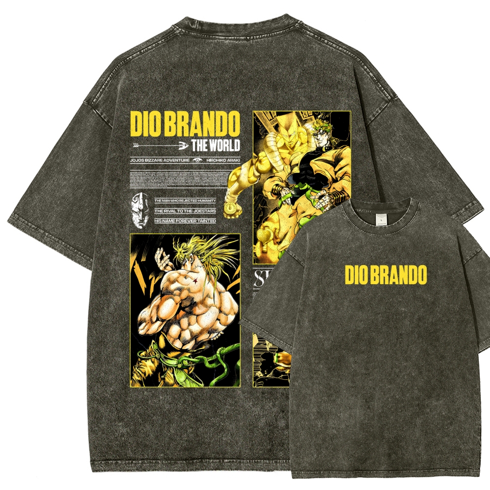 Jojo's Bizarre Adventure Unisex Fit Washed T-Shirt 2604020692