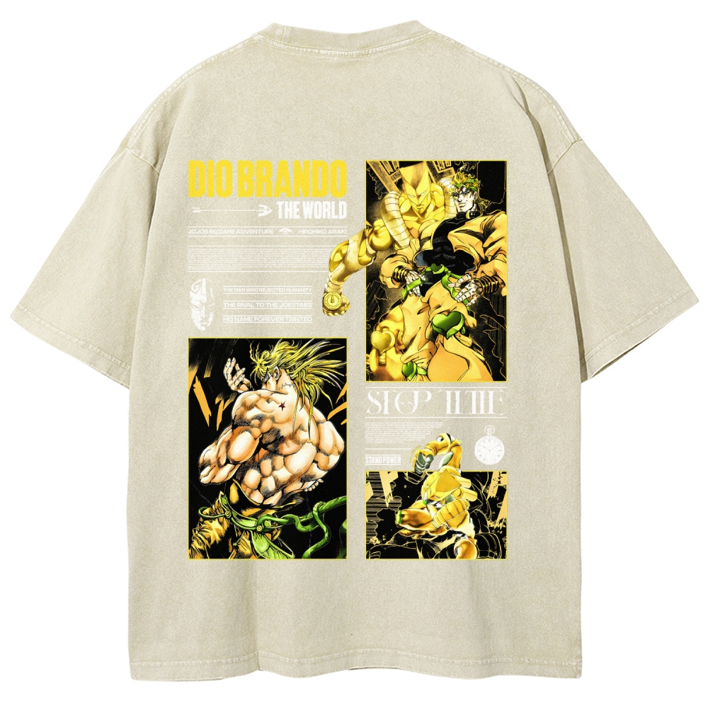 Jojo's Bizarre Adventure Unisex Fit Washed T-Shirt 2604020692