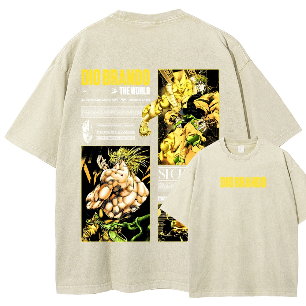 Jojo's Bizarre Adventure Unisex Fit Washed T-Shirt 2604020692
