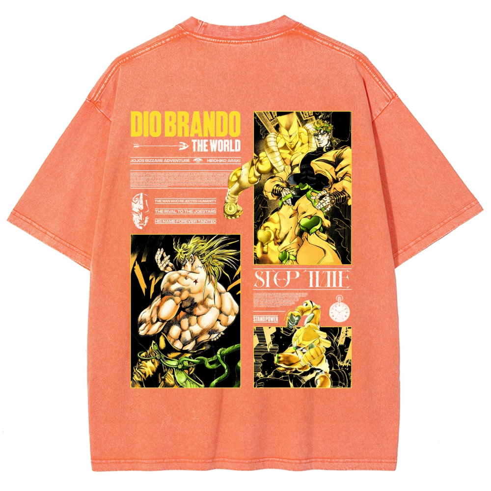 Jojo's Bizarre Adventure Unisex Fit Washed T-Shirt 2604020692