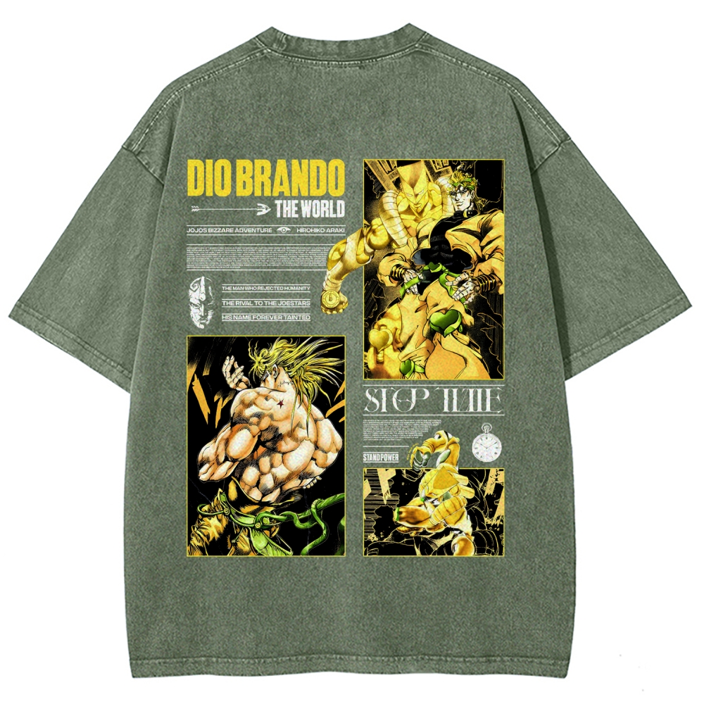 Jojo's Bizarre Adventure Unisex Fit Washed T-Shirt 2604020692