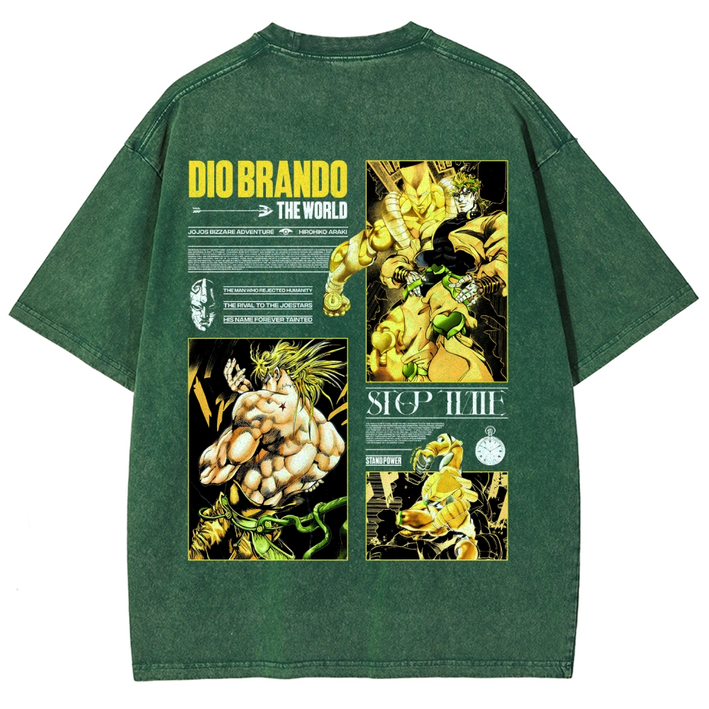 Jojo's Bizarre Adventure Unisex Fit Washed T-Shirt 2604020692