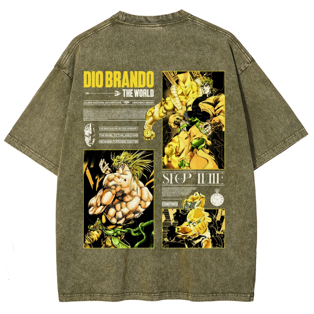 Jojo's Bizarre Adventure Unisex Fit Washed T-Shirt 2604020692