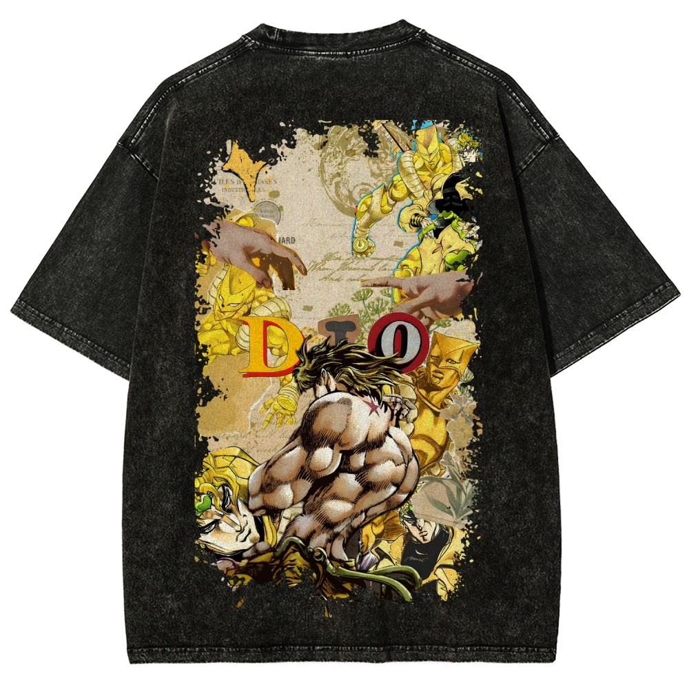 Jojo's Bizarre Adventure Unisex Fit Washed T-Shirt 2604020698