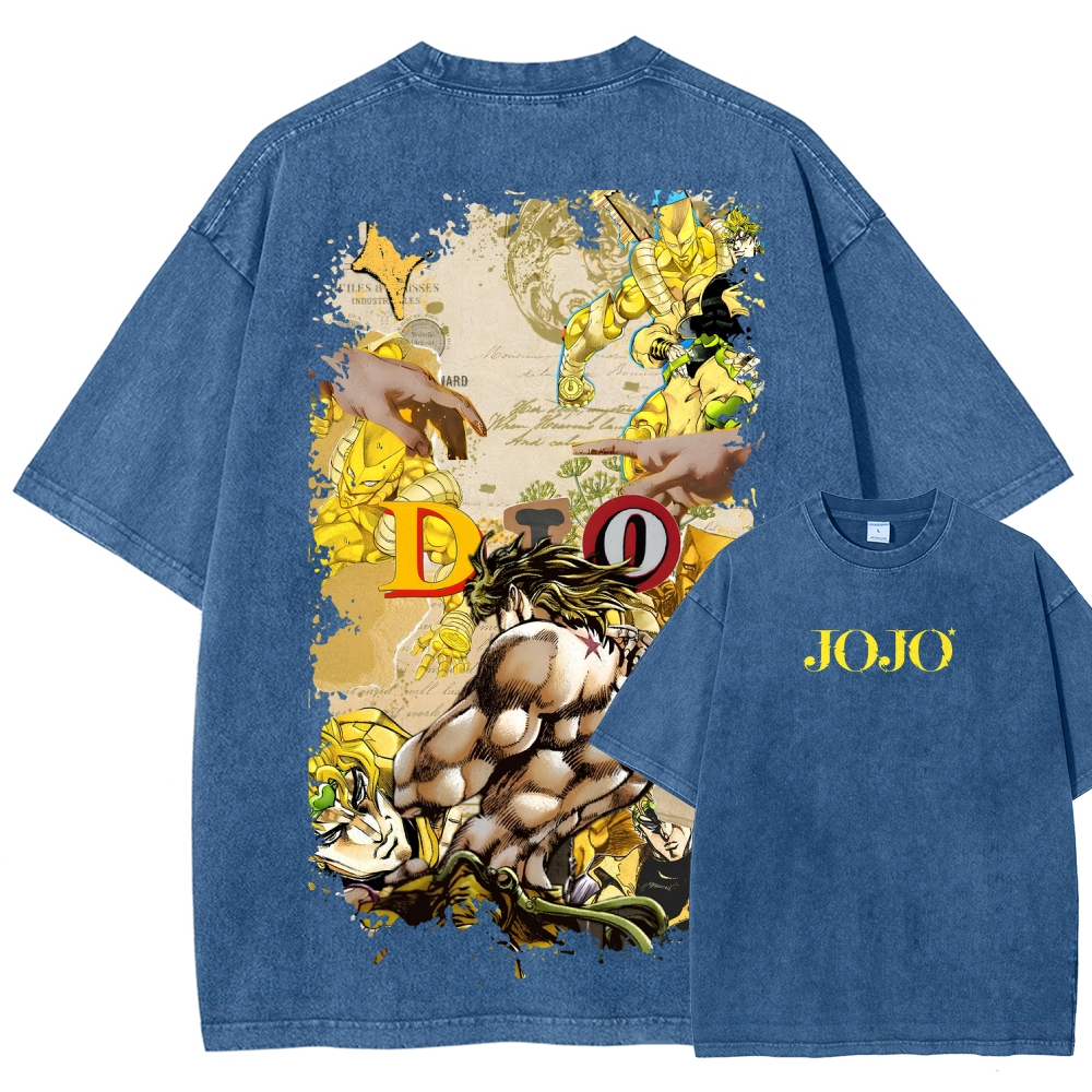 Jojo's Bizarre Adventure Unisex Fit Washed T-Shirt 2604020698