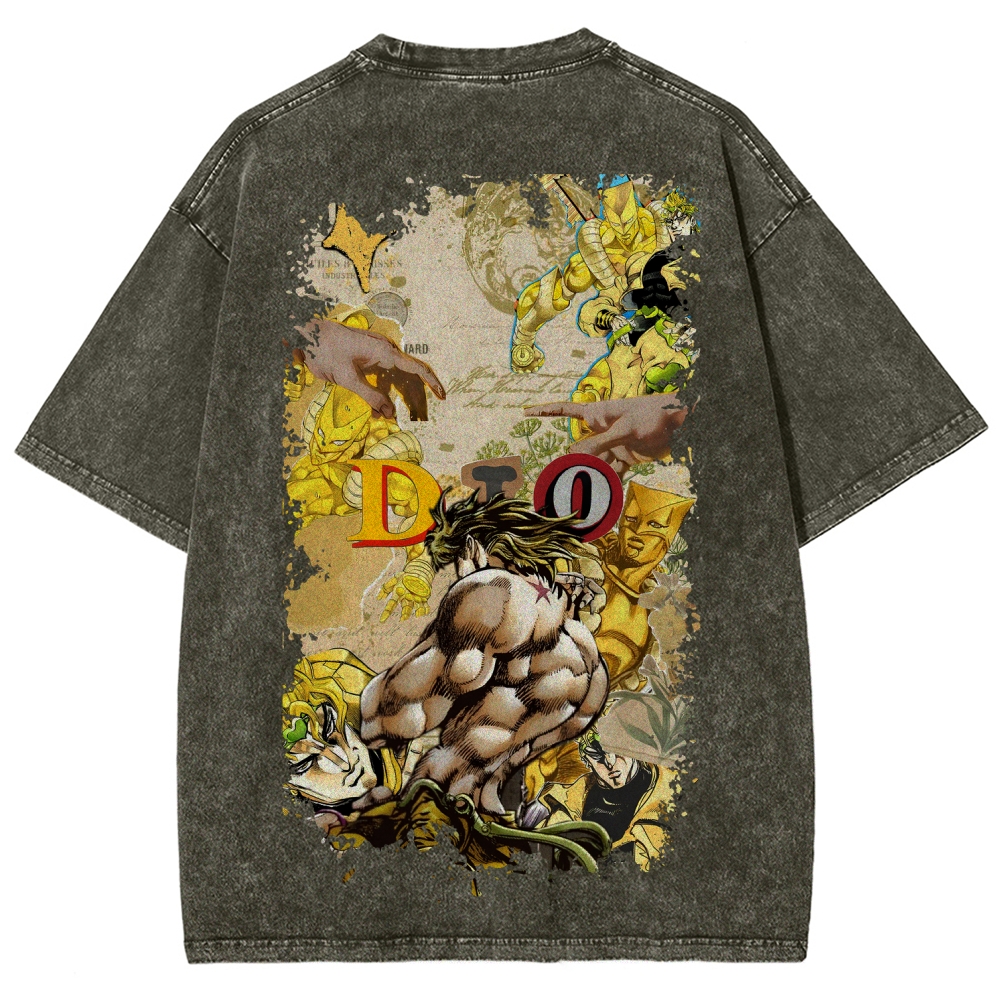 Jojo's Bizarre Adventure Unisex Fit Washed T-Shirt 2604020698