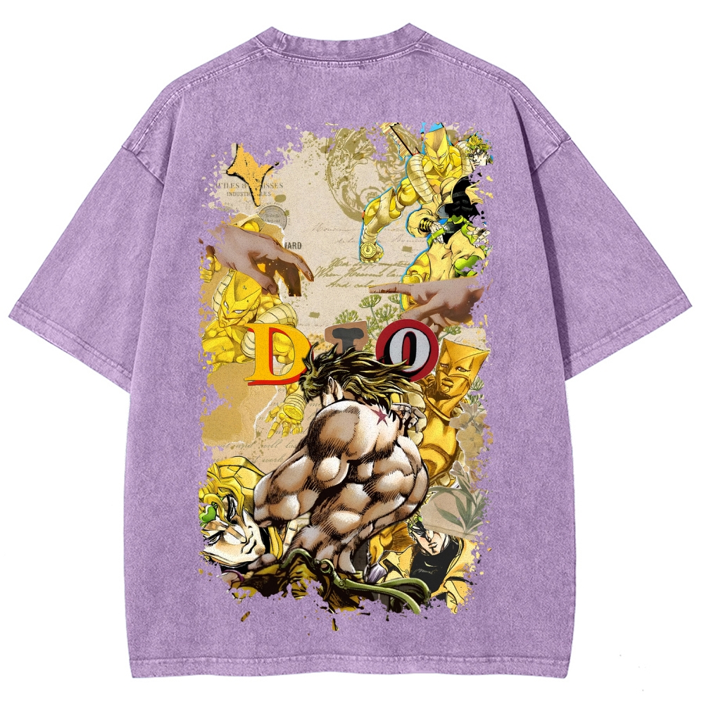 Jojo's Bizarre Adventure Unisex Fit Washed T-Shirt 2604020698
