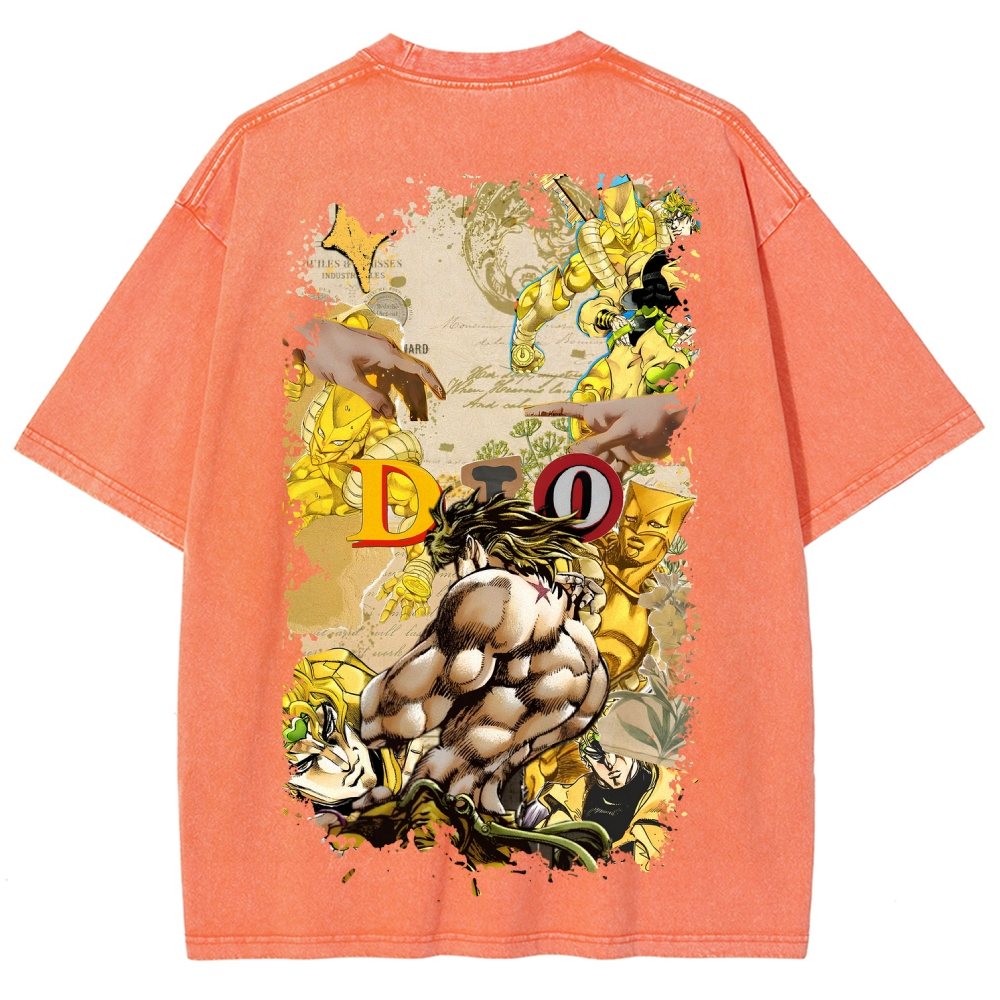 Jojo's Bizarre Adventure Unisex Fit Washed T-Shirt 2604020698