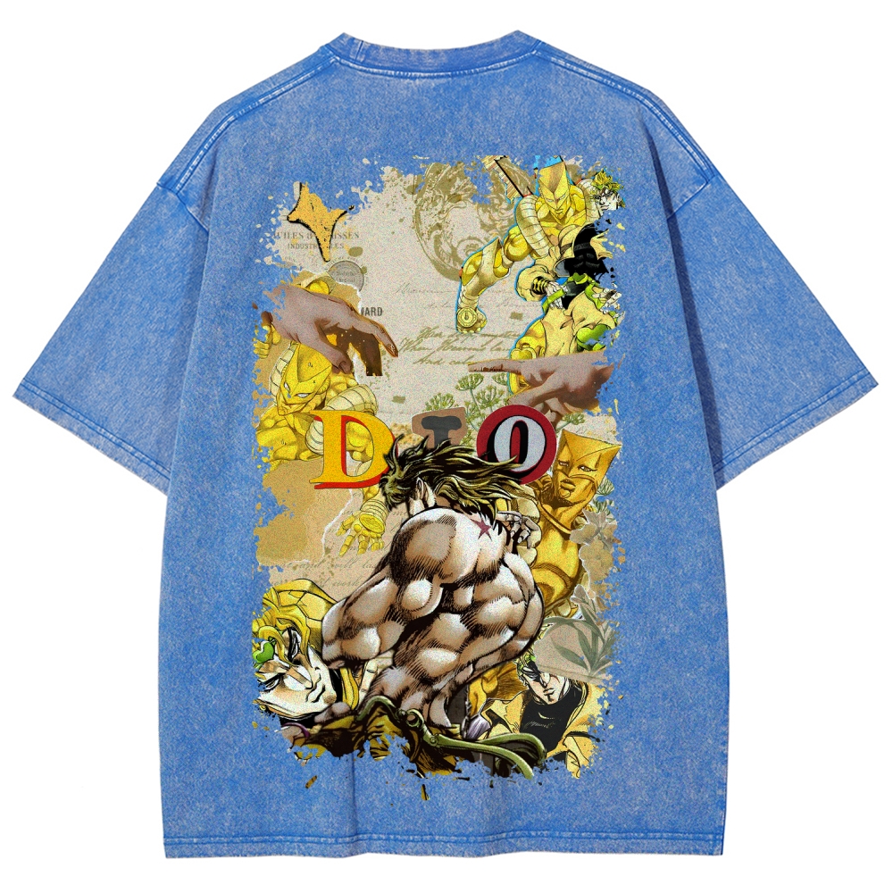Jojo's Bizarre Adventure Unisex Fit Washed T-Shirt 2604020698