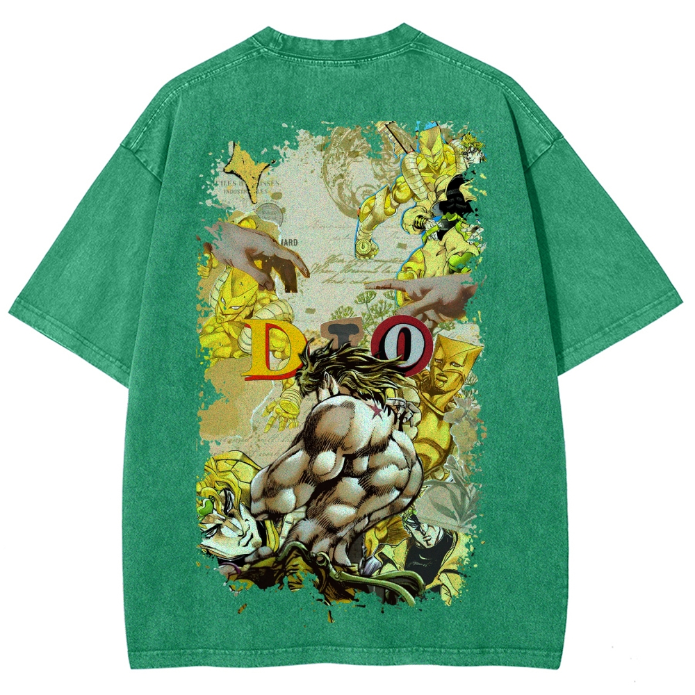 Jojo's Bizarre Adventure Unisex Fit Washed T-Shirt 2604020698