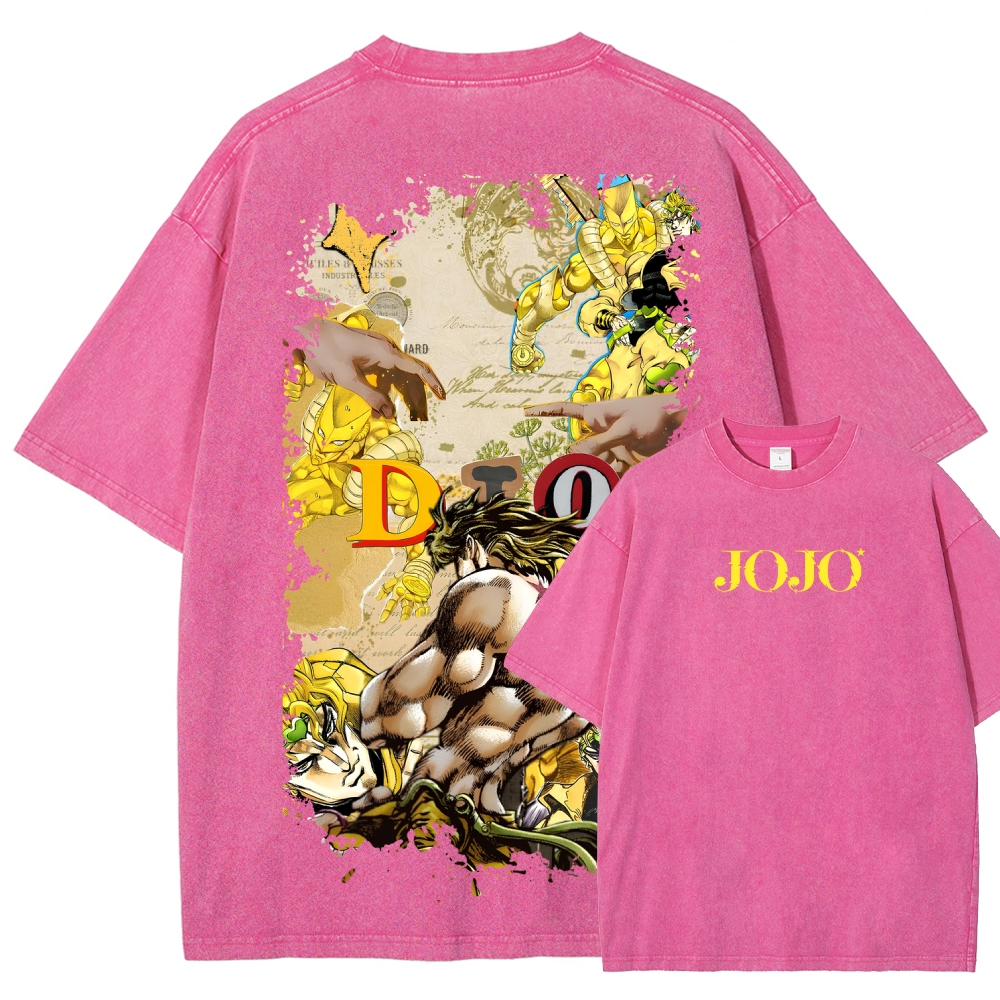 Jojo's Bizarre Adventure Unisex Fit Washed T-Shirt 2604020698