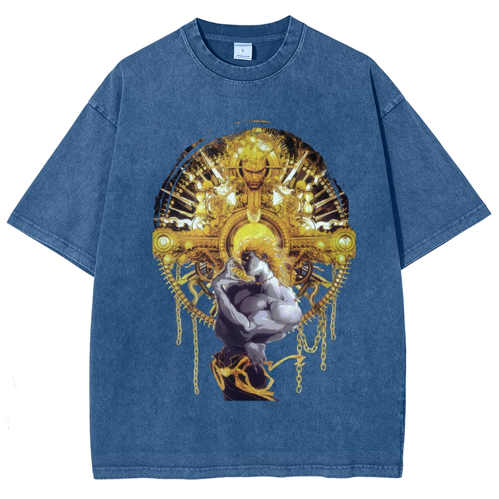 Jojo's Bizarre Adventure washed tshirt 2604020705