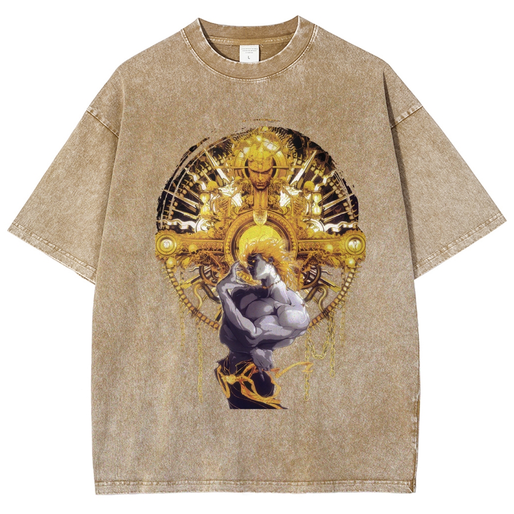 Jojo's Bizarre Adventure washed tshirt 2604020705