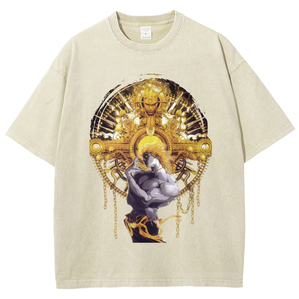 Jojo's Bizarre Adventure washed tshirt 2604020705