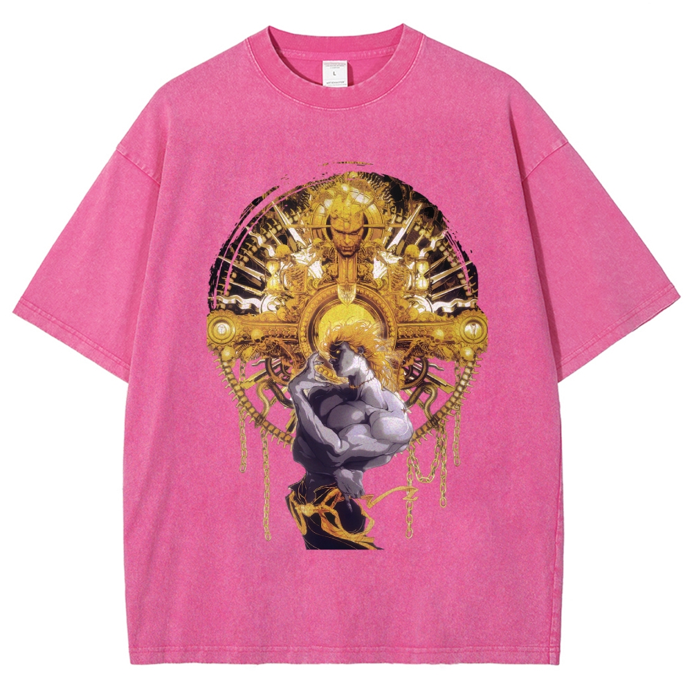 Jojo's Bizarre Adventure washed tshirt 2604020705
